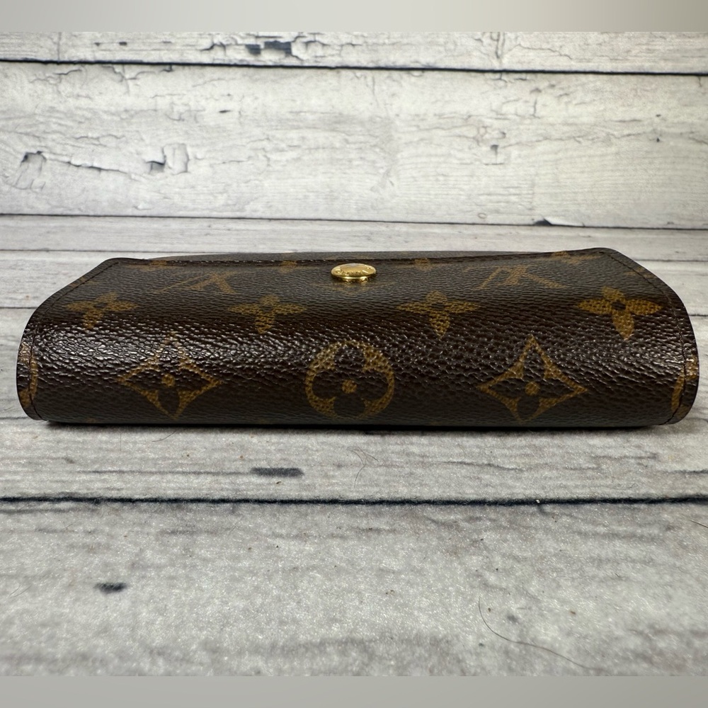 Louis Vuitton Porte Tresor Etui Papier Trifold Wallet Brown Monogram Canvas - Picture 7 of 15